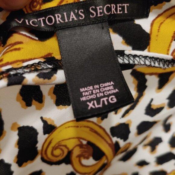 Y2K Vintage Victoria's Secret Jumpsuit Ornate Baroque Wrap Gold Black - Picture 5 of 9